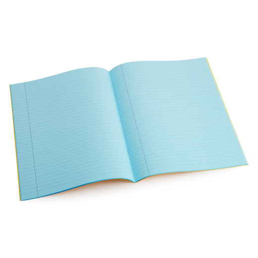 Aqua A4 exercise book - lined