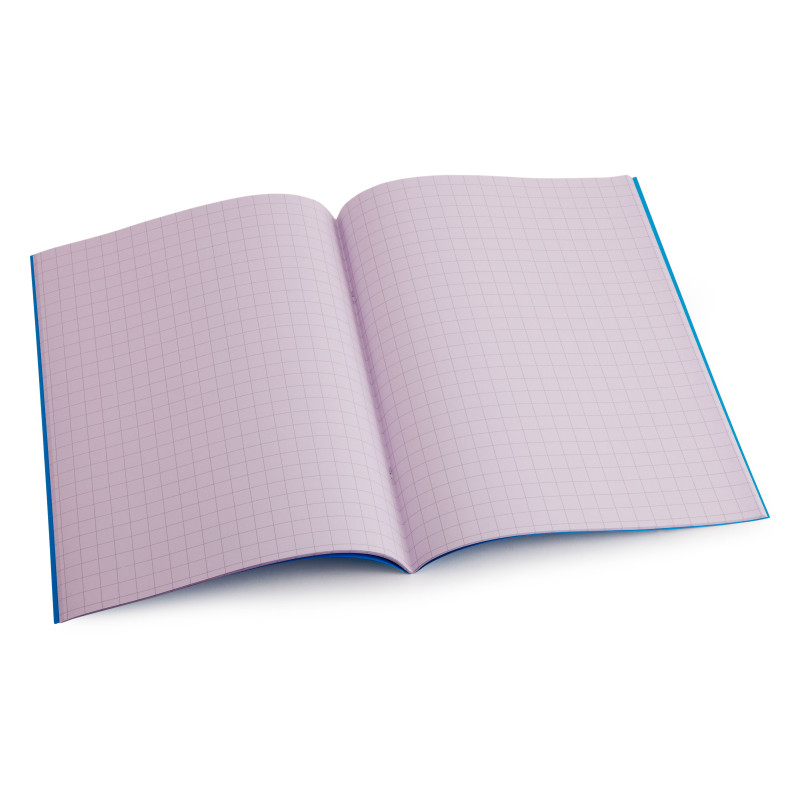 Pack of 10 Lilac Dyslexia Tinted A4 10mm lined Exercise Book with a margin