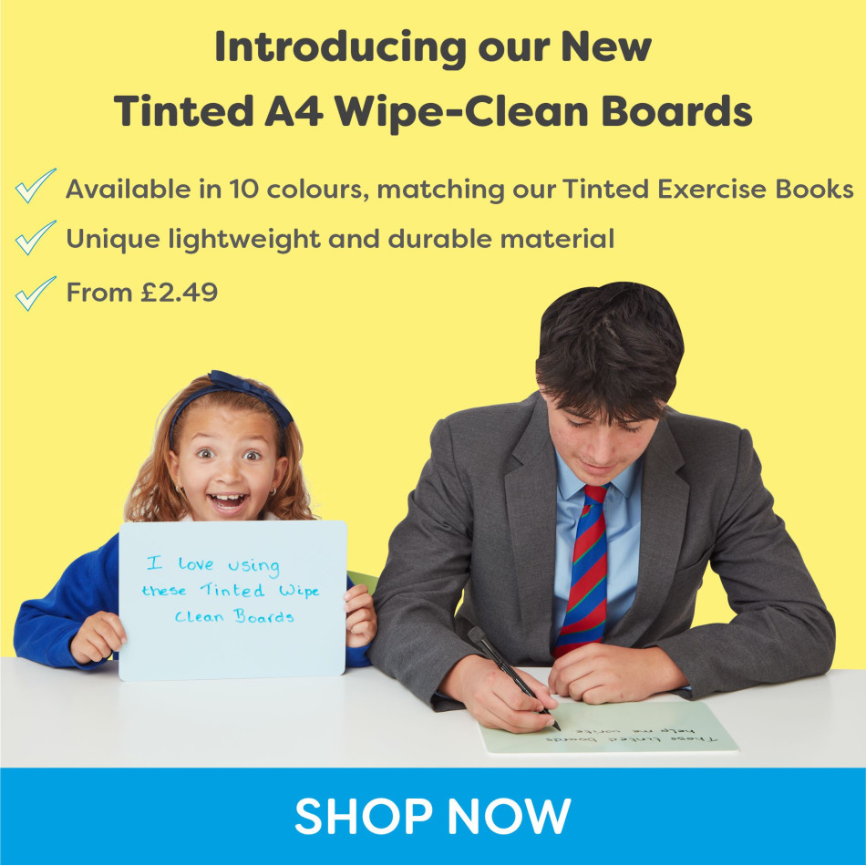Tinted A4 Wipe Clean Boards