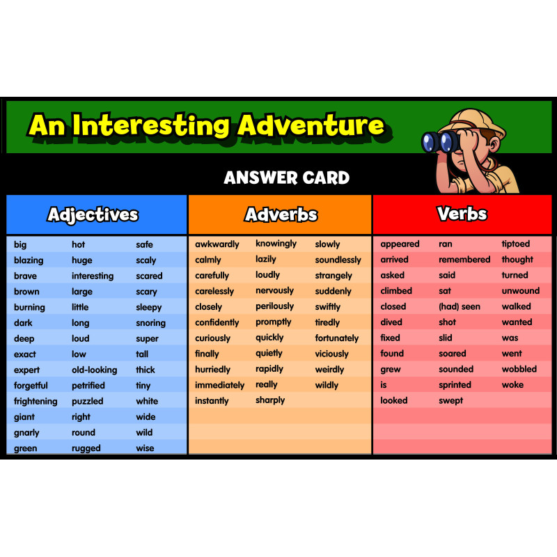  An interesting adventure answers