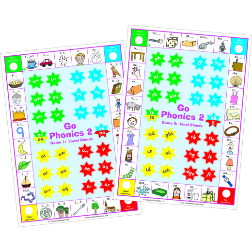 Double-sided board with two separate games