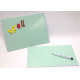 Spell with foam letters, then turn over and write.