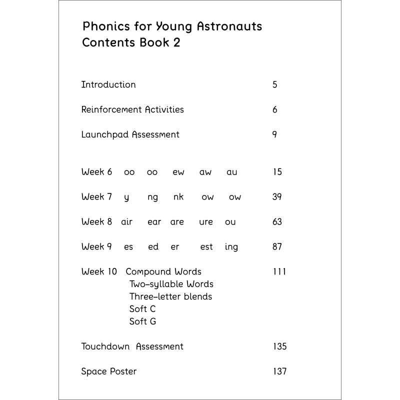 Book 2 Contents Page