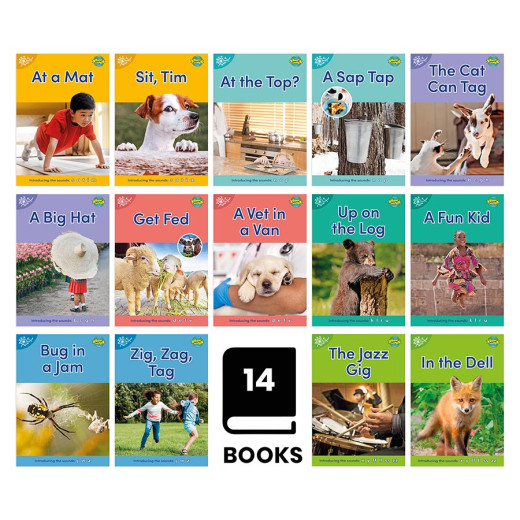 Set of 14 non-fiction synthetic phonics readers 