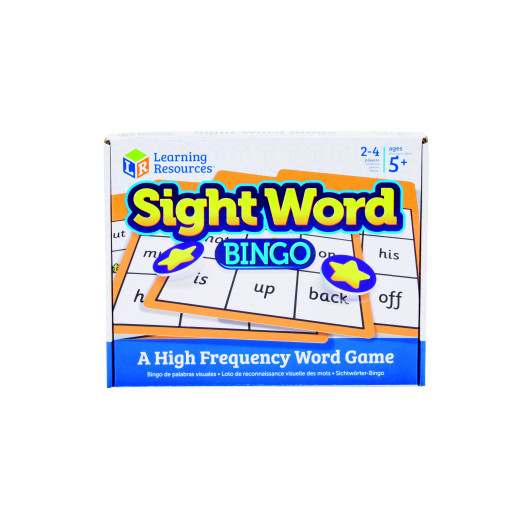 Sight word bingo high frequency word game