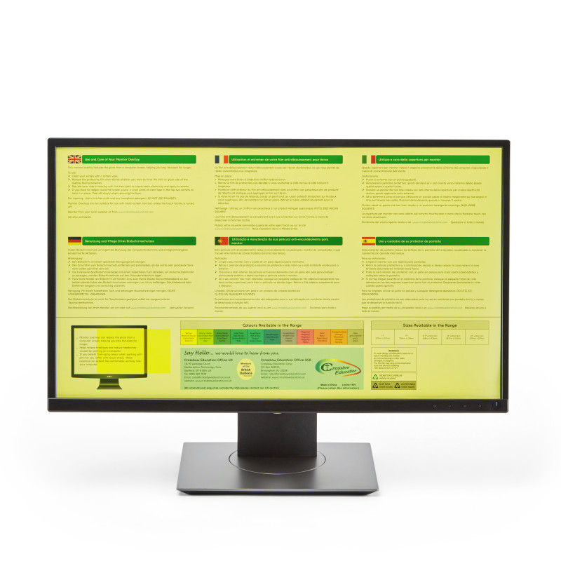 Wide-screen Monitor Overlay - Yellow