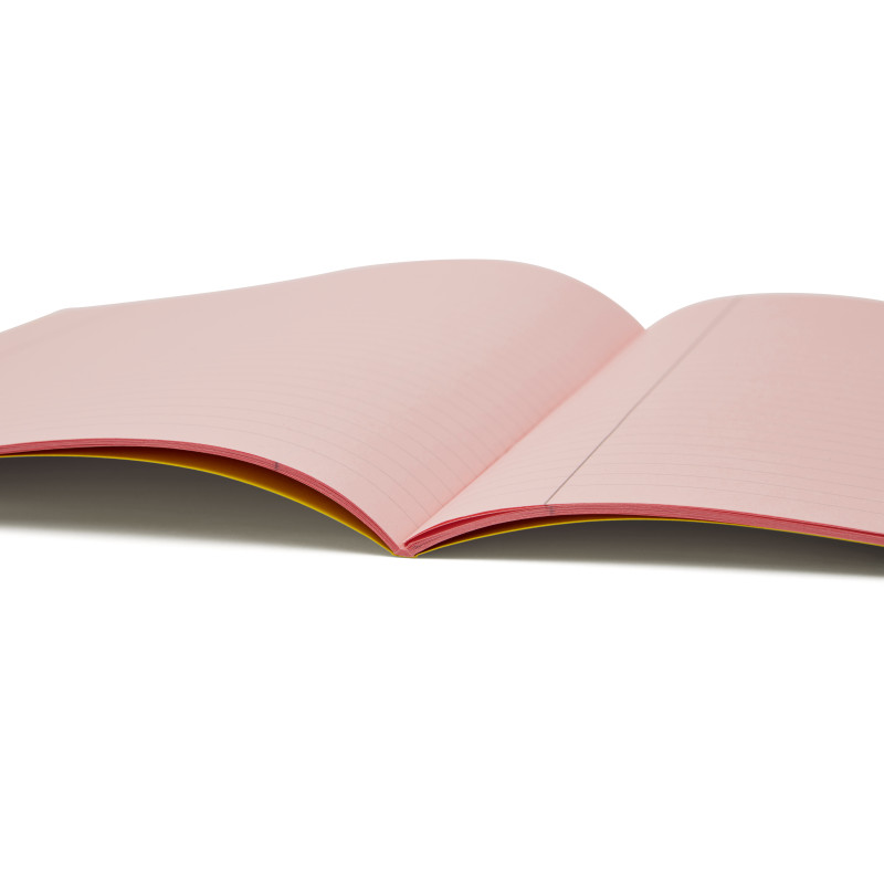 Opened Tinted A4 Exercise Book