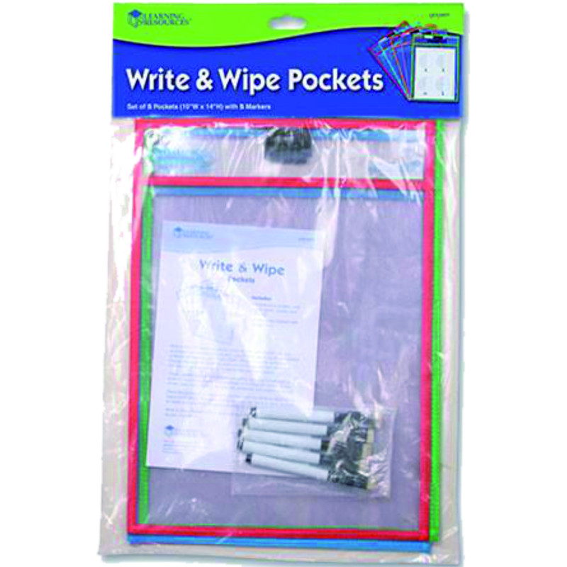 Write and Wipe Pockets Packaging