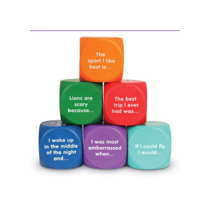 Writing Prompt Foam Cubes