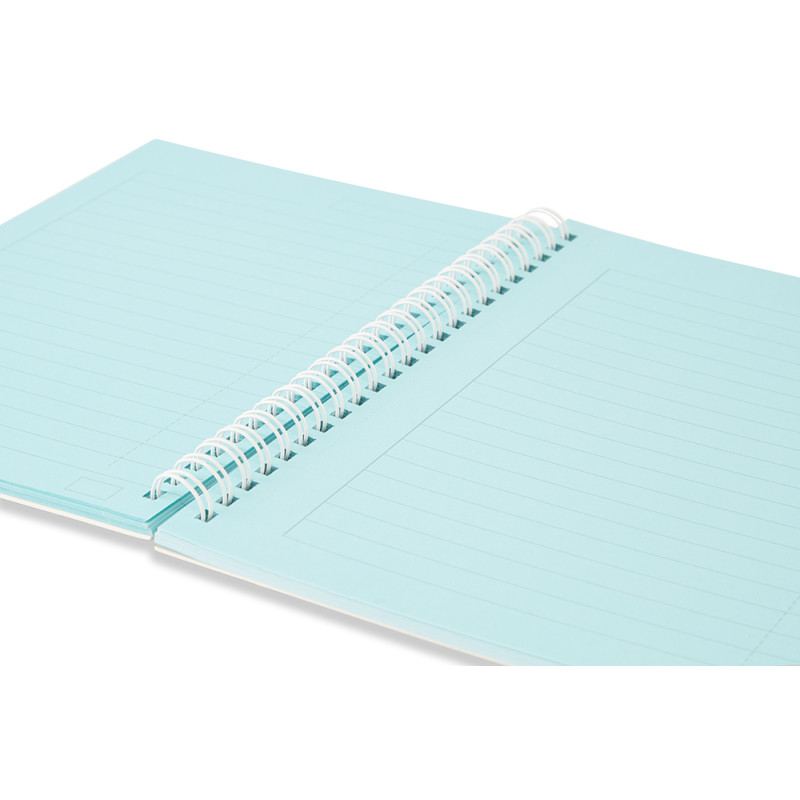 A5 tinted spiral notebook 9mm ruling with margin