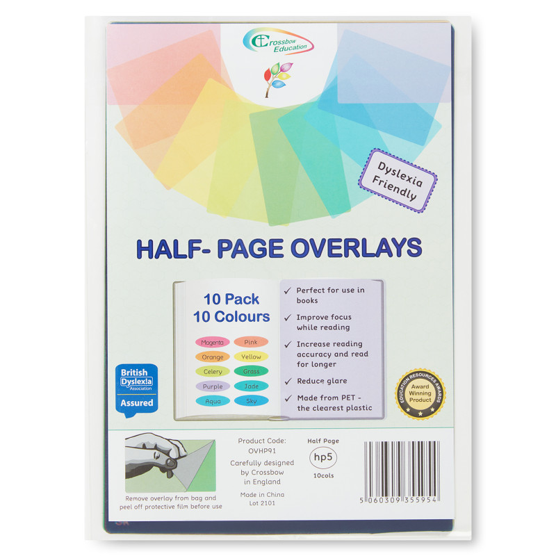 A5 Page Overlays Packaging (10 Pack - mixed)
