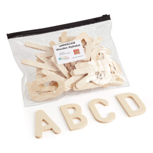 Wooden Alphabet Letters: Upper Case