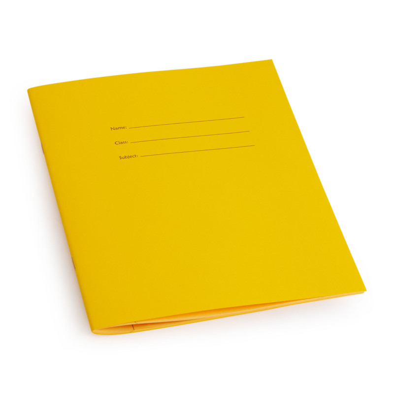 All lined books have a yellow front cover